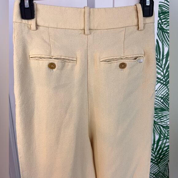 Theory Womens Cream High Waist Pleated Trousers Size 0 - Picture 5 of 11
